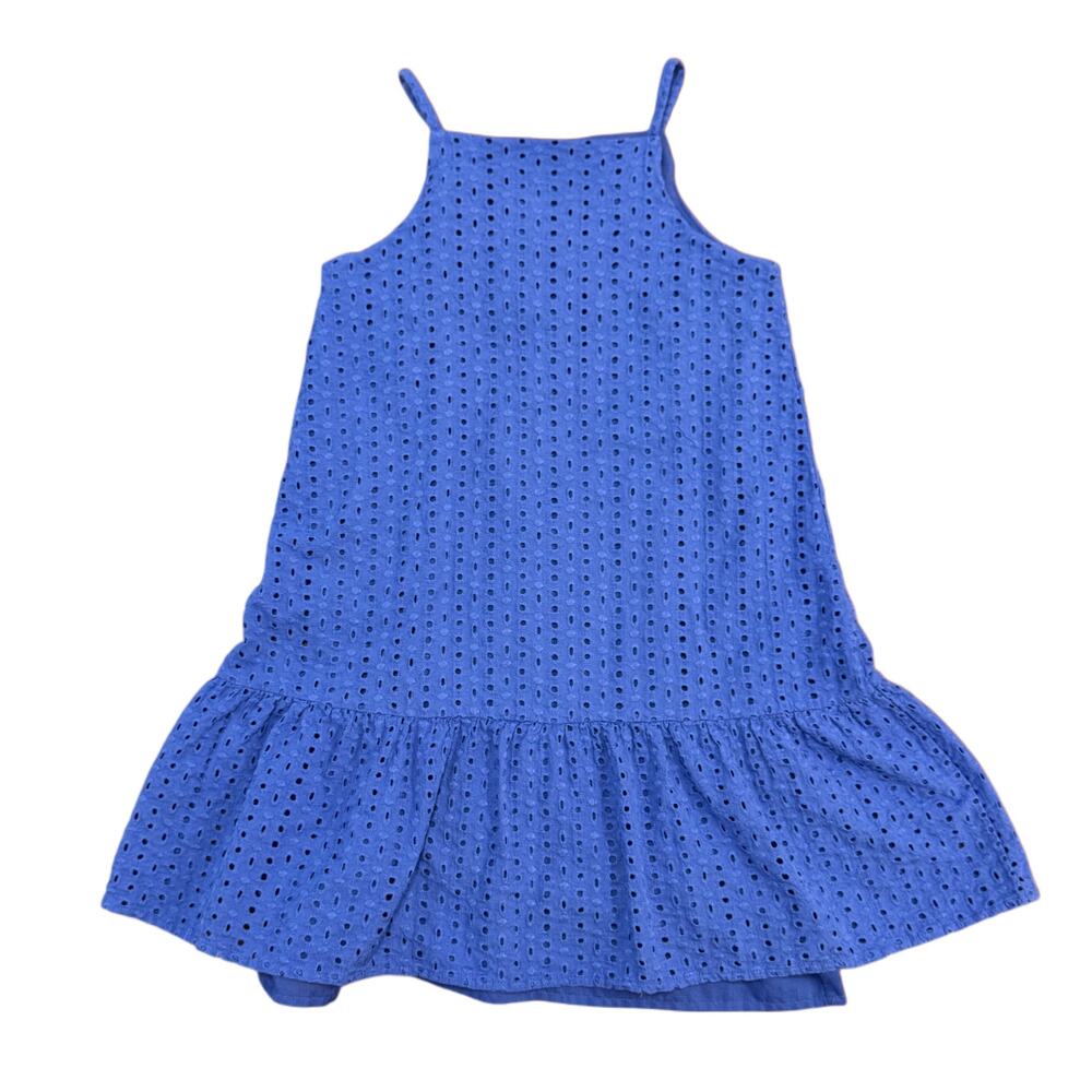 Children's Place  blue spaghetti strap flared dress for girls in size  10/12